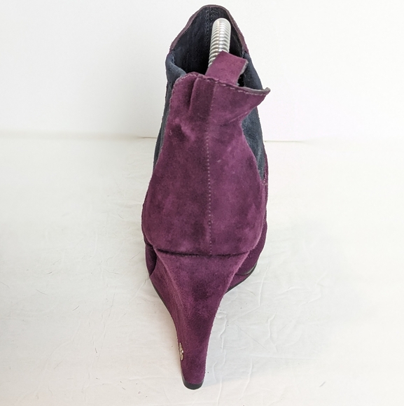 Tory Burch purple suede wedge boots - Picture 5 of 16